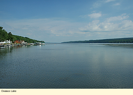 Owasco Lake in the Finger Lakes region of upstate New York, USA.