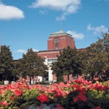 Grewen Hall, located at the center of the Le Moyne College campus, houses classrooms and several administrative offices.