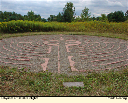 Labyrinth at 10,000 Delights in Branchport, New York USA