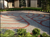 Labyrinth at the Clifton Springs Hospital in Clifton Springs, New York USA