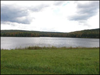 Park Station Lake, Chemung County, in the Finger Lakes, New York