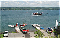 State-operated boat launch at 2880 Lake Rd., Skaneateles, New York USA.