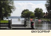 Canandiagua Lake State Marine Park in Ontario County in the Finger Lakes Region, New York USA.