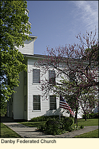The Danby Federated Church in Danby, New York USA