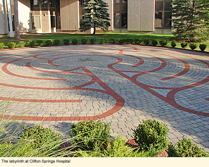 Labyrinth at Clifton Springs Hospital in Clifton Springs, New York