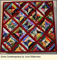Quilt--Gone Contemporary by June Silberman