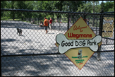 Wegmans Good Dog Park in Onondaga Lake County Park in the Finger Lakes, New York USA