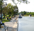 Brockport, New York is a village on the Erie Canal. You can moor your boat here while using the facilities of the Welcome Center or checking out the local shops. The farmer's market sells fresh fruits and vegetables here on Sundays during the summer.