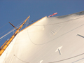 One of the sails of the Malabar X on Seneca Lake.