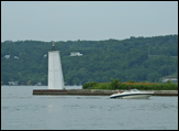 Cayuga Inlet Light at the southern end of Cayuga Lake in Ithaca, New York USA