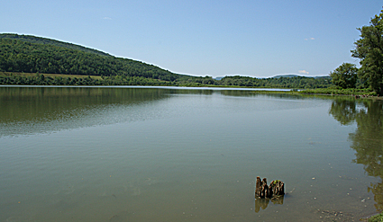 Almond Lake near in Kanakadea Park near Hornell, New York.