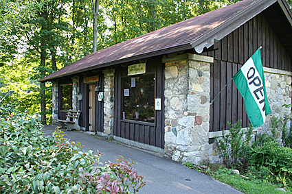 The nature center at Clark Reservation State Park.