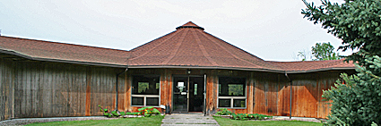 The interpretative center at the Cummings Nature Center near Naples, New York, USA.