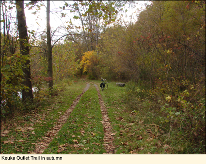 Keuka Outlet Trail in autumn