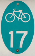 New York State Bike Route 17 sign