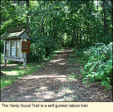The Yanty Scout Trail is a self-guided nature trail.